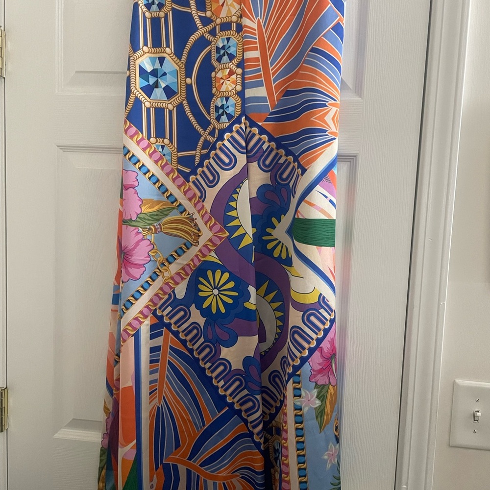 AKIRA Floral Pants Wide-leg
